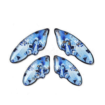 4шт 4 стиля прозрачные подвески из эпоксидной смолы RESI-B032-03E-1