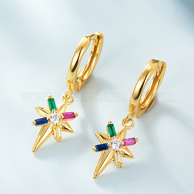 Серьги-кольца из стерлингового серебра 925 пробы с подвесками TP2012-2-1