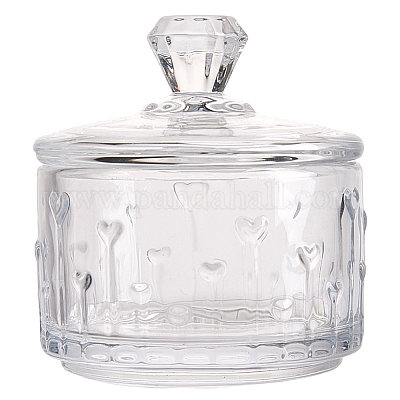 1шт стеклянная банка для конфет с крышкой&nbsp;AJEW-CN0005-13A-1