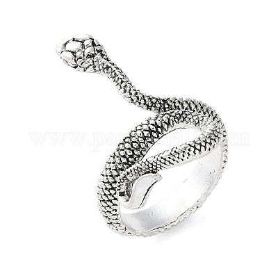 Сплав манжеты кольца пальцев RJEW-T006-33AS-1