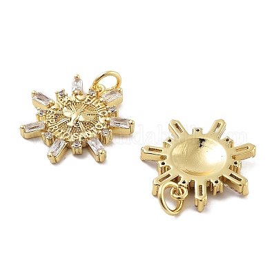 Стойки обшивки латунь микро проложить Циркон подвеску KK-Z071-56G-1