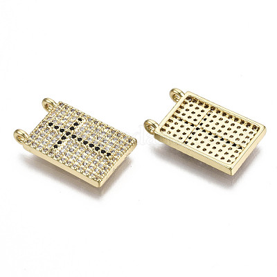 Латунные микро проложить кубического циркония подвески ZIRC-N039-081A-NF-1