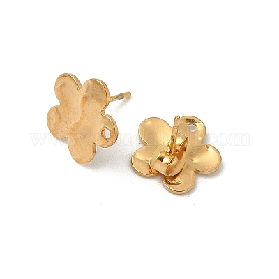 Фурнитура для сережек-гвоздиков из нержавеющей стали 304 STAS-V015-31D-G-1