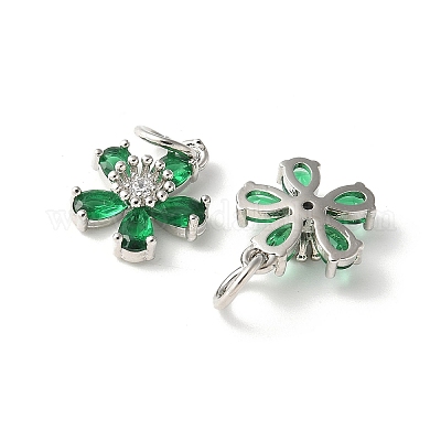 Латунные микро проложить кубического циркония подвески KK-U067-03P-02-1