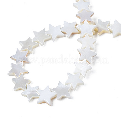 Нити бусин из натуральных пресноводных ракушек X-SHEL-S278-01B-01-1