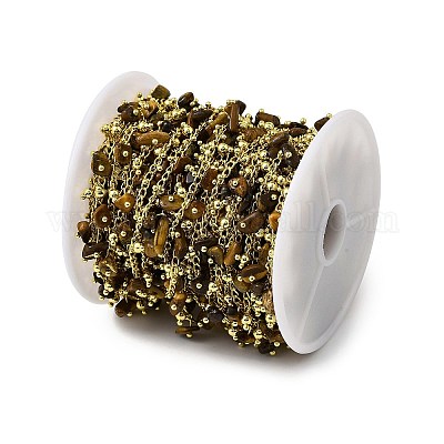 Звенья цепи из латунных самородков ручной работы CHC-L053-11G-06-1