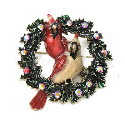 Эмалевые булавки попугай JEWB-R055-03AB-02-1