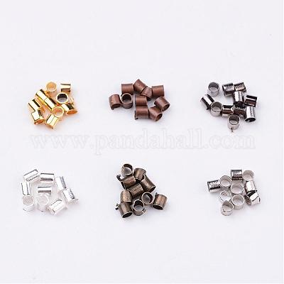 Зажимные бусины из латуни E003-M-B-1