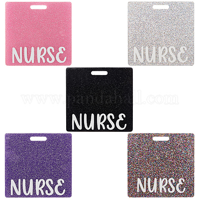 5шт 5 цвета акриловые большие подвески MACR-CN0001-01B-1