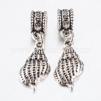 Европейские подвески из сплава в тибетском стиле PALLOY-F199-24AS-1