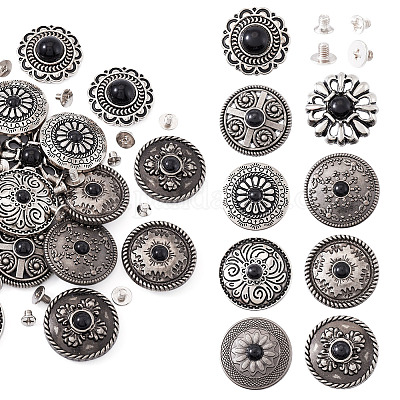 9 стиль заклепки из сплава декоративные BUTT-SW0001-05-1