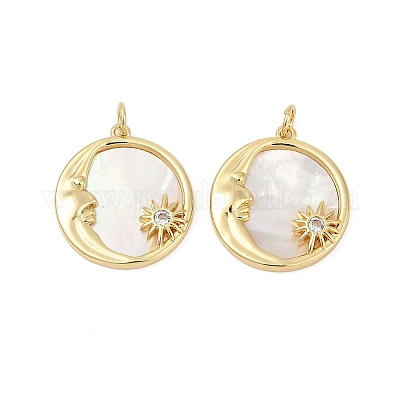 Латунные микро проложить кубического циркония подвески KK-U058-22G-01-1