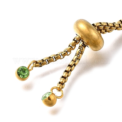 Регулируемый слайдер из нержавеющей стали 304/изготовление браслетов-боло STAS-I153-03G-05-1