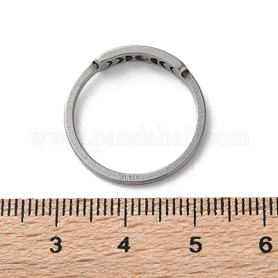 Кольцо с фазами Луны из нержавеющей стали 201 для женщин RJEW-A006-04P-1-1