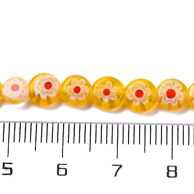 Ручной работы millefiori стеклянные бусины нитки LAMP-G164-11G-1