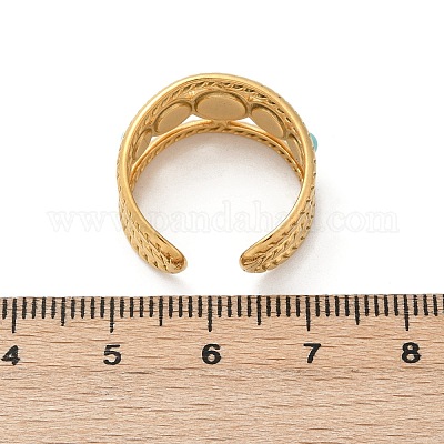 Регулируемые манжетные кольца из нержавеющей стали 304 RJEW-S629-01G-A-1