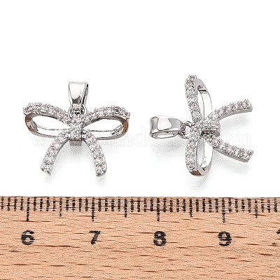 Латунные микро проложить кубического циркония подвески KK-N264-04P-1