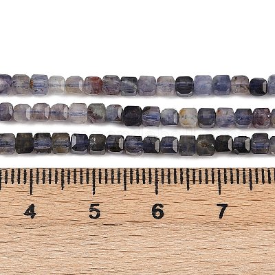 Природные иолит нитей бисера G-RM2025-C33-B-1