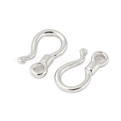 925 застежка-крючок из стерлингового серебра STER-S012-03B-P-1