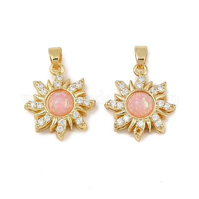 Стойки обшивки латунь кулон KK-H476-11G-02-1