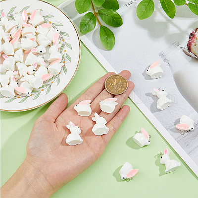 40шт 2 стиля непрозрачные подвески из смолы RESI-DC0001-31-1