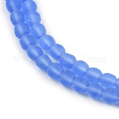 Матовое ручной работы Lampwork бисер LAMP-C022-01A-1