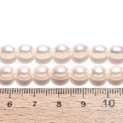 Нити из натурального культивированного пресноводного жемчуга PEAR-N024-07-4AB-1