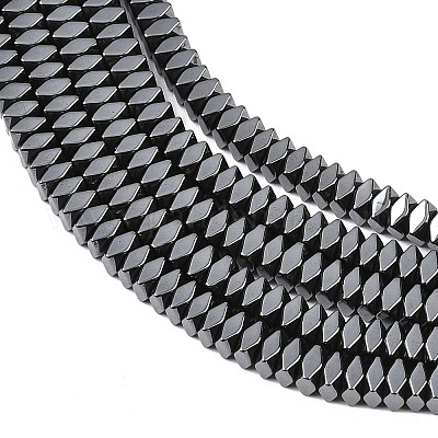 Гальванизировать немагнитных синтетический гематит бисер пряди G-O009-B01-1