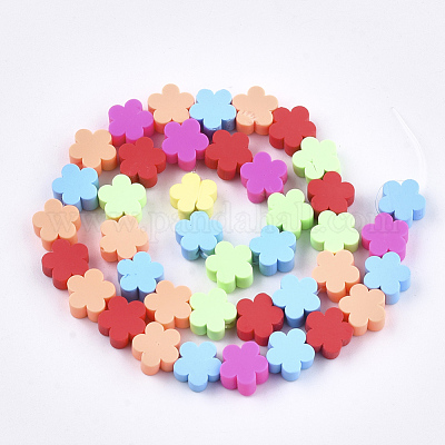 Полимерной глины ручной работы бисер нитей CLAY-S092-16-1