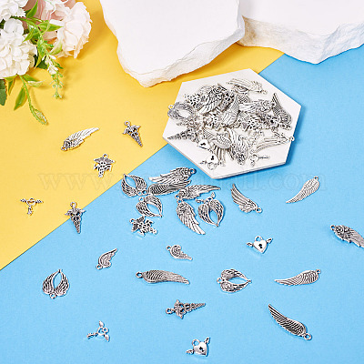 100шт 10 стиля подвески из сплава в тибетском стиле TIBEP-TA0001-43-1