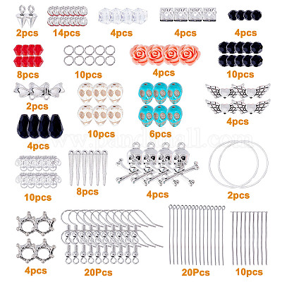 Wholesale SUNNYCLUE DIY 10 Pairs Rose Theme Earrings DIY Making Kit Rose  Alloy Charm Pendants Earrings Hooks & Jump Rings for Beginners Jewelry  Making Supplies 