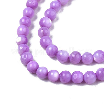 Нити бусин из натуральных пресноводных ракушек SHEL-N003-24-B04-1