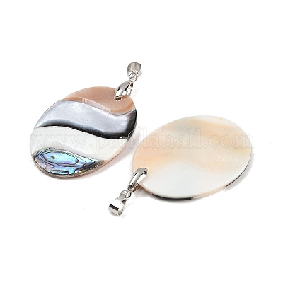 Подвески из натуральной ракушки-абалона SSHEL-B003-06P-04-1