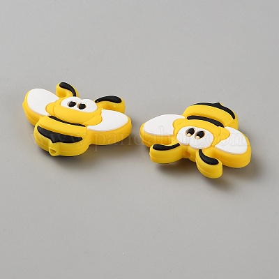 Силиконовые бусины&nbsp;SIL-WH0001-60B-1