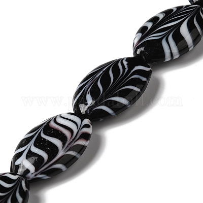 Бусы лэмпворк ручной работы LAMP-K037-12-1