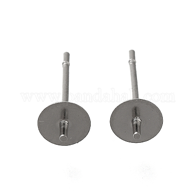 Фурнитура для сережек-гвоздиков из нержавеющей стали 304 с защитой от потускнения STAS-P370-01C-P-1
