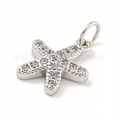 Покрытие стойки латунь микропаве прозрачные подвески из кубического циркония KK-B093-02H-P-1