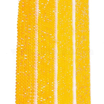 Стеклянные бусины с гальваническим покрытием  EGLA-A044-T6mm-L05-1