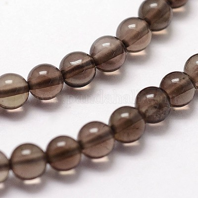 Природный дымчатый кварц нитей бисера&nbsp;LS-G-N0195-02-3mm-1