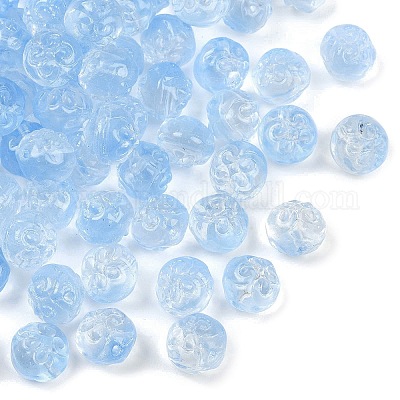 Прозрачные стеклянные бусины GLAA-B027-01C-1