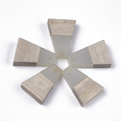 Подвески из смолы и дерева&nbsp;RESI-S358-52L-1