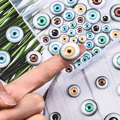 70шт 5 стиля стеклянных кабошонов GGLA-SZ0001-36-1