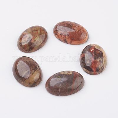 Кабошоны из натурального многоцветного агата G-G741-22x30mm-08-1