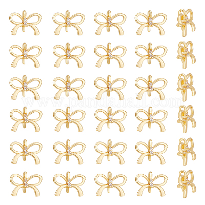 30 шт. латунные подвески-прищепки для чашек KK-BC0011-86-1