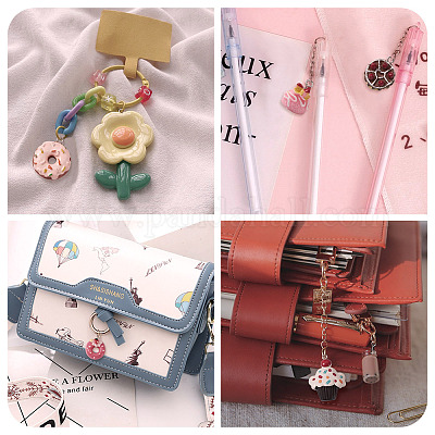 80шт 20 стиля непрозрачные подвески из смолы RESI-BT0001-26-1