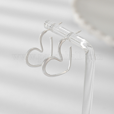 Элегантные серебряные серьги в форме сердца для женщин DR3951-1