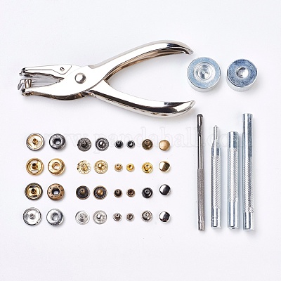 Kit d'outils de pince à bouton-pression en métal, boutons-pression,  attaches pour l'installation