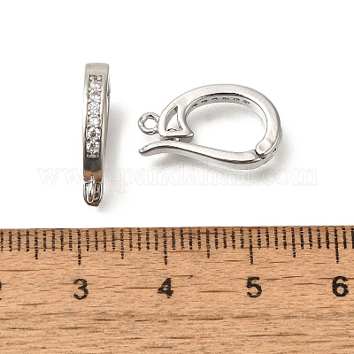 Покрытие стойки латунь микро паве прозрачный кубический цирконий усилитель укороченные поручни KK-F883-13P-1