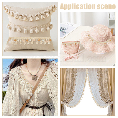 Лента с кисточками из полиэстера DIY-WH0578-54-1