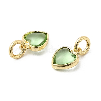 Латунные микро проложить кубического циркония подвески KK-Z137-21G-08-1